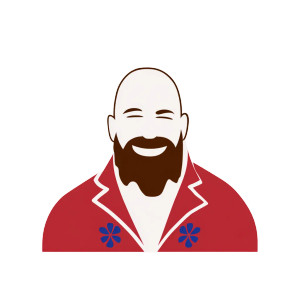 Bald Bearded Man V12 Vinyl Car Decal Sticker – Waterproof & UV-Resistant 