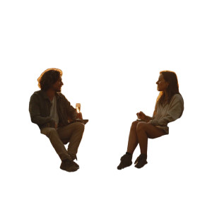 Camping Champagne Moment Vinyl Car Decal Sticker – Waterproof & UV-Resistant 