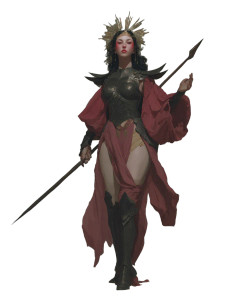 Warrior Priestess V3 Vinyl Car Decal Sticker – Waterproof & UV-Resistant 