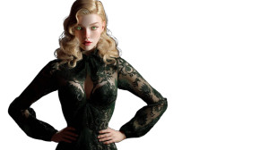 Enticing Blonde Portrait Vinyl Car Decal Sticker – Waterproof & UV-Resistant 