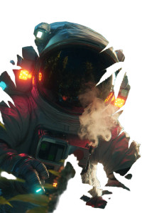Happy Astronaut Smoking Vinyl Car Decal Sticker – Waterproof & UV-Resistant Happy Astronaut Smoking Vinyl Car Decal Sticker – Waterproof & UV-Resistant