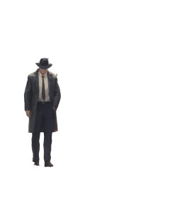 Cyborg Detective Noir Vinyl Car Decal Sticker – Waterproof & UV-Resistant 