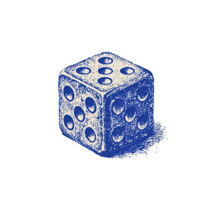 Retro Floating Dice Vinyl Car Decal Sticker – Waterproof & UV-Resistant 
