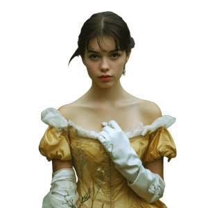 19Th Century Noblewoman Vinyl Car Decal Sticker – Waterproof & UV-Resistant 