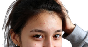 Asian Woman'S Forehead Vinyl Car Decal Sticker – Waterproof & UV-Resistant 