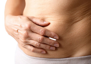 Woman Holding Belly Vinyl Car Decal Sticker – Waterproof & UV-Resistant 