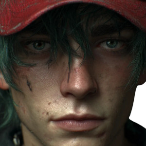 Green-Haired Young Man Vinyl Car Decal Sticker – Waterproof & UV-Resistant 