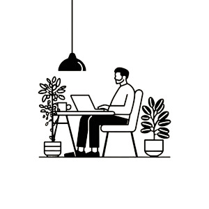 Office Worker Icon Vinyl Car Decal Sticker – Waterproof & UV-Resistant Office Worker Icon Vinyl Car Decal Sticker – Waterproof & UV-Resistant