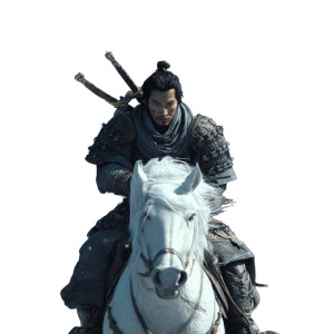 Warrior On Horseback V5 Vinyl Car Decal Sticker – Waterproof & UV-Resistant 