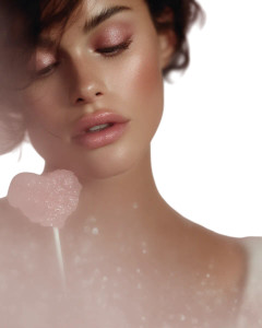 Glamorous Pink Portrait Vinyl Car Decal Sticker – Waterproof & UV-Resistant 