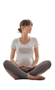 Pregnant Woman Contemplating Vinyl Car Decal Sticker – Waterproof & UV-Resistant 