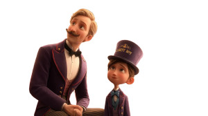 Stylized Animated Concierge Vinyl Car Decal Sticker – Waterproof & UV-Resistant 