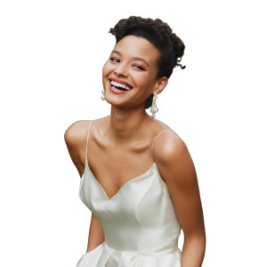 Elegant Bride Pose Vinyl Car Decal Sticker – Waterproof & UV-Resistant 