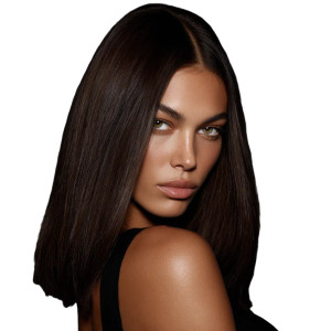 Elegant Brunette Portrait V3 Vinyl Car Decal Sticker – Waterproof & UV-Resistant 