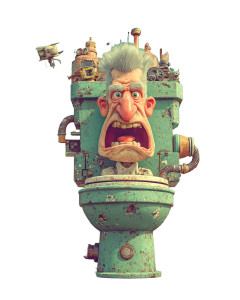 Skibidi Toilet Character Vinyl Car Decal Sticker – Waterproof & UV-Resistant 