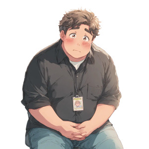 Korean Office Worker V6 Vinyl Car Decal Sticker – Waterproof & UV-Resistant 