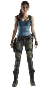 Female Action Hero V2 Vinyl Car Decal Sticker – Waterproof & UV-Resistant 