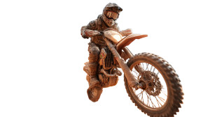 Motocross Rider Jump V3 Vinyl Car Decal Sticker – Waterproof & UV-Resistant 