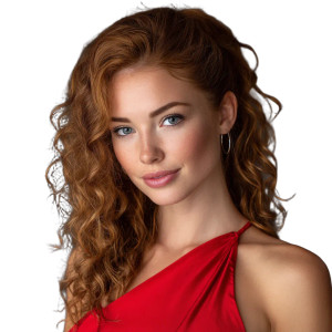 Elegant Redhead Model Vinyl Car Decal Sticker – Waterproof & UV-Resistant Elegant Redhead Model Vinyl Car Decal Sticker – Waterproof & UV-Resistant