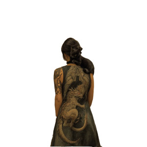 Dragon Cat Tattoo Vinyl Car Decal Sticker – Waterproof & UV-Resistant 