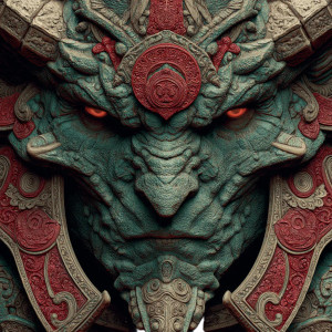 Demonic Warlord V2 Vinyl Car Decal Sticker – Waterproof & UV-Resistant 