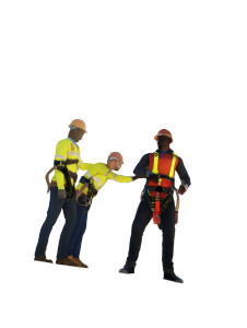 Construction Workers Safety V2 Vinyl Car Decal Sticker – Waterproof & UV-Resistant 