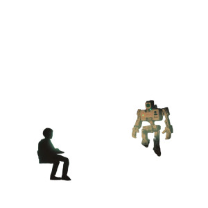 Programmer And Robot Vinyl Car Decal Sticker – Waterproof & UV-Resistant 