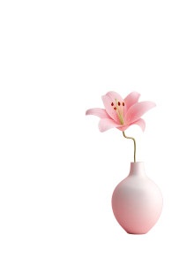 Minimalist Vase Scene Vinyl Car Decal Sticker – Waterproof & UV-Resistant 