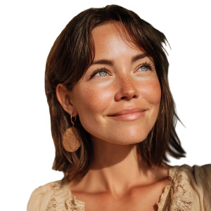 Boho Smiling Woman Vinyl Car Decal Sticker – Waterproof & UV-Resistant 