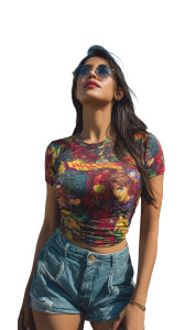 Bollywood Actress Pose Vinyl Car Decal Sticker – Waterproof & UV-Resistant 