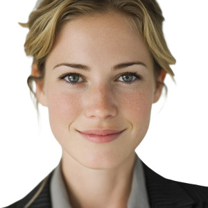 Smiling Executive Portrait Vinyl Car Decal Sticker – Waterproof & UV-Resistant 