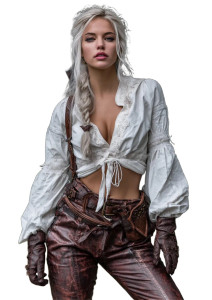 Emma Watson As Ciri Vinyl Car Decal Sticker – Waterproof & UV-Resistant 