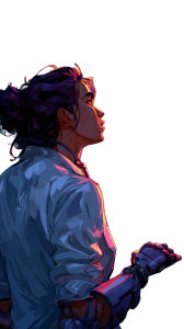 Perplexed Doctor Examining Vinyl Car Decal Sticker – Waterproof & UV-Resistant 