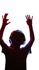 Silent Disco Kids Vinyl Car Decal Sticker – Waterproof & UV-Resistant 