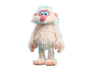 Shaggy Blue-Eyed Puppet Vinyl Car Decal Sticker – Waterproof & UV-Resistant 