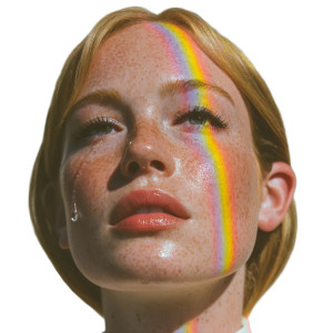 Colorful Tearful Woman V2 Vinyl Car Decal Sticker – Waterproof & UV-Resistant Colorful Tearful Woman V2 Vinyl Car Decal Sticker – Waterproof & UV-Resistant