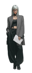 Futuristic Fashion Portrait V33 Vinyl Car Decal Sticker – Waterproof & UV-Resistant 