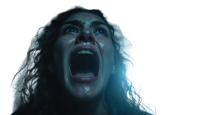 Terrified Woman Screaming V3 Vinyl Car Decal Sticker – Waterproof & UV-Resistant 