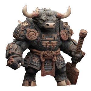 Bull Demon King V7 Vinyl Car Decal Sticker – Waterproof & UV-Resistant 