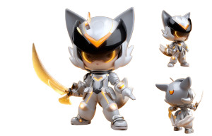 Cyberpunk Bat Character Vinyl Car Decal Sticker – Waterproof & UV-Resistant 