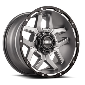 Get Ready for Adventure with Grid Wheels GD07 | Matte Anthracite With Black Lip | 17x9 Wheel