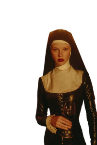 Enigmatic Nun Vinyl Car Decal Sticker – Waterproof & UV-Resistant 