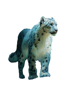 Glowing Snow Leopard Vinyl Car Decal Sticker – Waterproof & UV-Resistant Glowing Snow Leopard Vinyl Car Decal Sticker – Waterproof & UV-Resistant