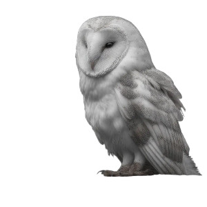 British Barn Owl Vinyl Car Decal Sticker – Waterproof & UV-Resistant 