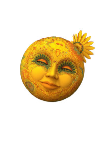 Smiling Sun Illustration V2 Vinyl Car Decal Sticker – Waterproof & UV-Resistant 