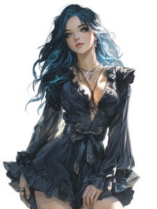 Beautiful Teen Girl Vinyl Car Decal Sticker – Waterproof & UV-Resistant 