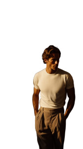 Elegant Male Model V8 Vinyl Car Decal Sticker – Waterproof & UV-Resistant 