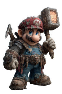 Fantasy Mario Adventurer Vinyl Car Decal Sticker – Waterproof & UV-Resistant 