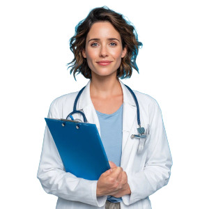 Woman Doctor Vinyl Car Decal Sticker – Waterproof & UV-Resistant 