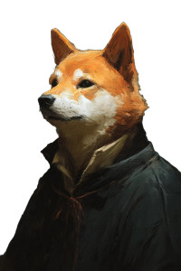 Shiba Inu Warlock Vinyl Car Decal Sticker – Waterproof & UV-Resistant 